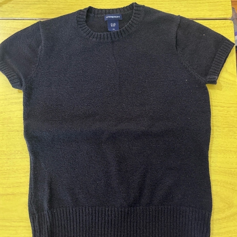 Vintage 90s stretch fitted short sleeve *read descriptions